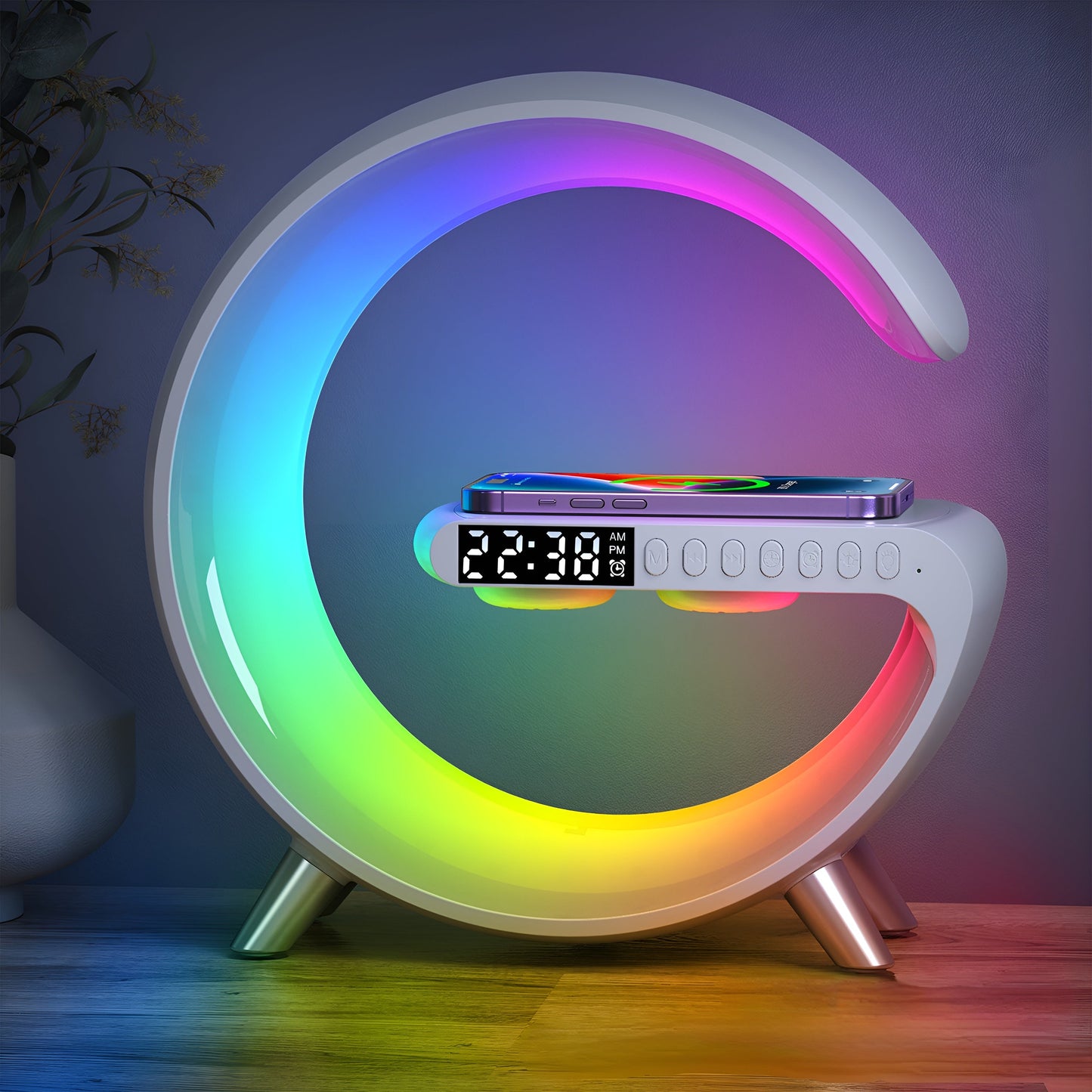 Wecker Bluetooth Lautsprecher | Draadloos Oplaadstation – 3-in-1 All-in-One