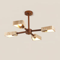 Feyno Plafondlamp van Travertin en Hout