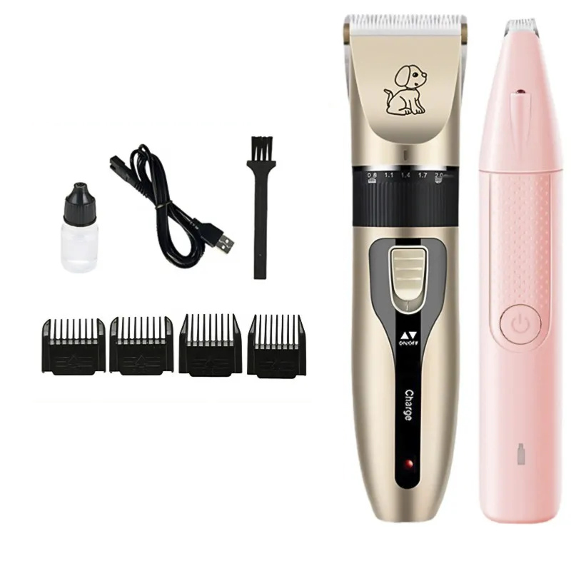 QuietClip Pro Honden- en Kattenknippers | Stille Dierenverzorgingsschaar met Langdurige Batterij en Precisiebladen