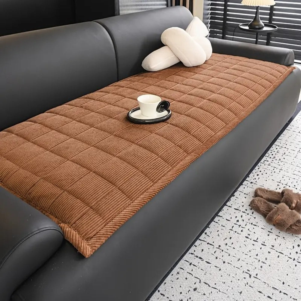 Gevoerde Sofa Beschermmat met Antislip Achterkant voor Sofa en Bank