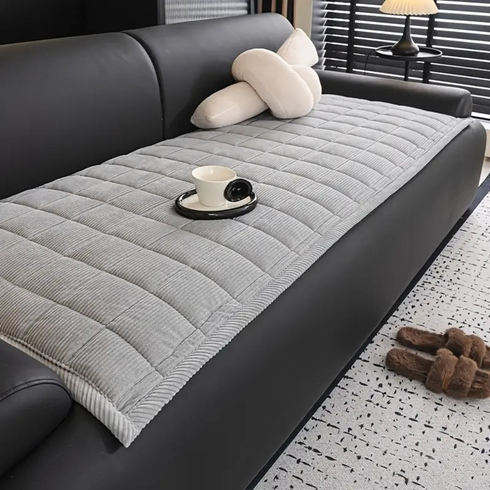 Gevoerde Sofa Beschermmat met Antislip Achterkant voor Sofa en Bank