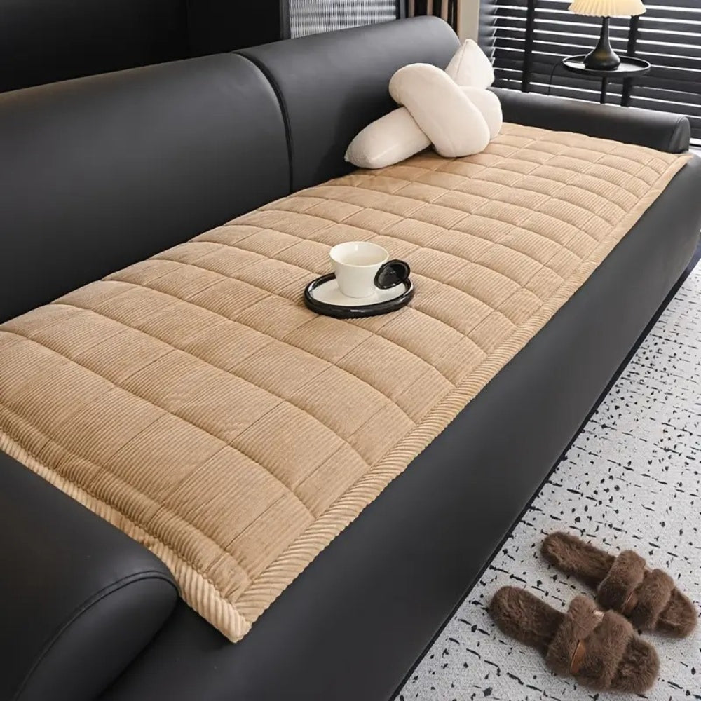 Gevoerde Sofa Beschermmat met Antislip Achterkant voor Sofa en Bank