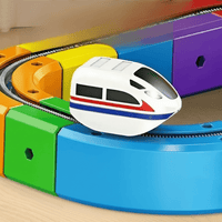 RAILBUILD – 3D-spoorwegset voor kinderen met oplaadbare locomotief