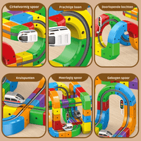 RAILBUILD – 3D-spoorwegset voor kinderen met oplaadbare locomotief