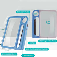 SEHKOMFORT – Handloep met LED & 5x/10x vergroting voor helder lezen