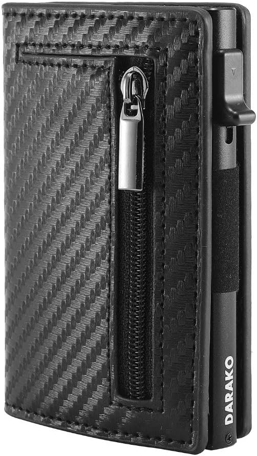 Heren Portemonnee RFID – Slim Wallet met Kaartuitwerp & Muntvak