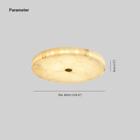 Delya Ronde Alabaster Plafondlamp