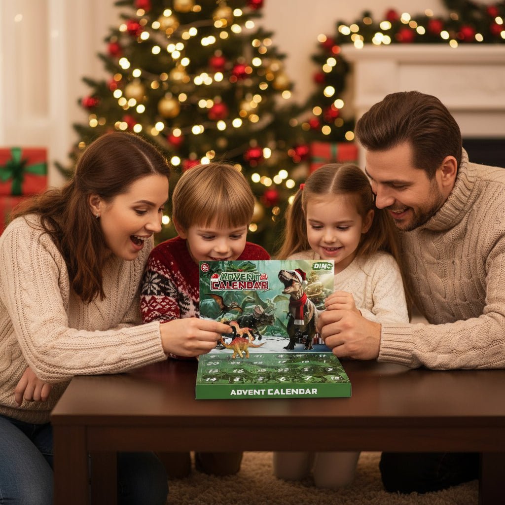 DINOQUEST 2025 – Kerst Countdown Kalender met 24 Dino Speelgoed