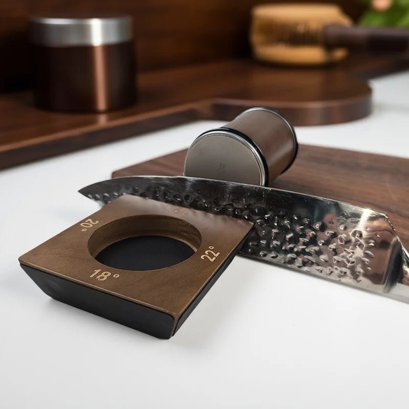 DIASHARP – Rollende Messcherfset met Diamantslijper en Houten Platform
