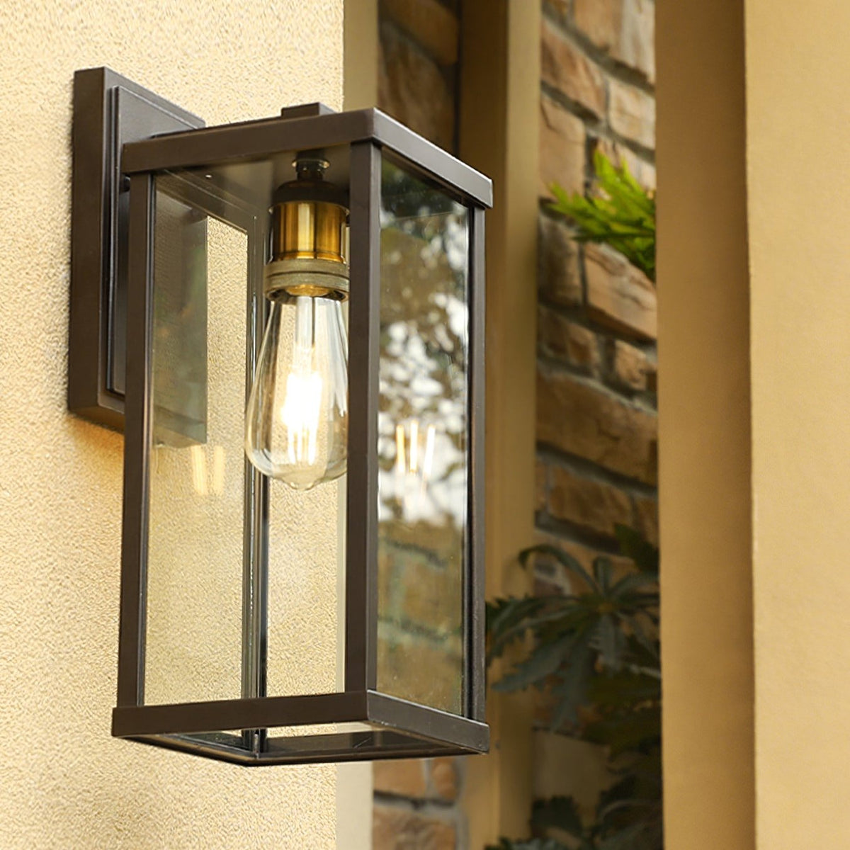 Retro Radenko Glas Buiten Wandlamp
