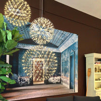 Ivthayra Luxe Postmoderne Gouden Bol Hanglamp
