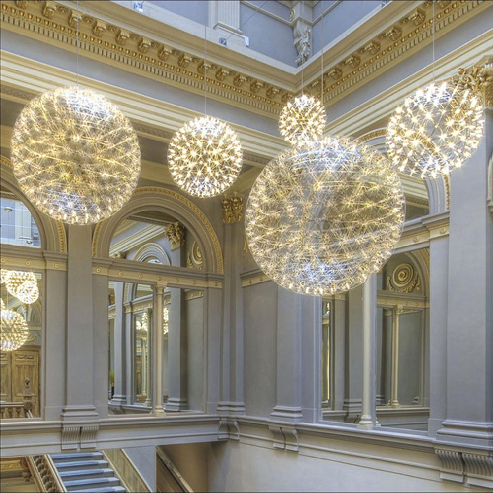 Ivthayra Luxe Postmoderne Gouden Bol Hanglamp