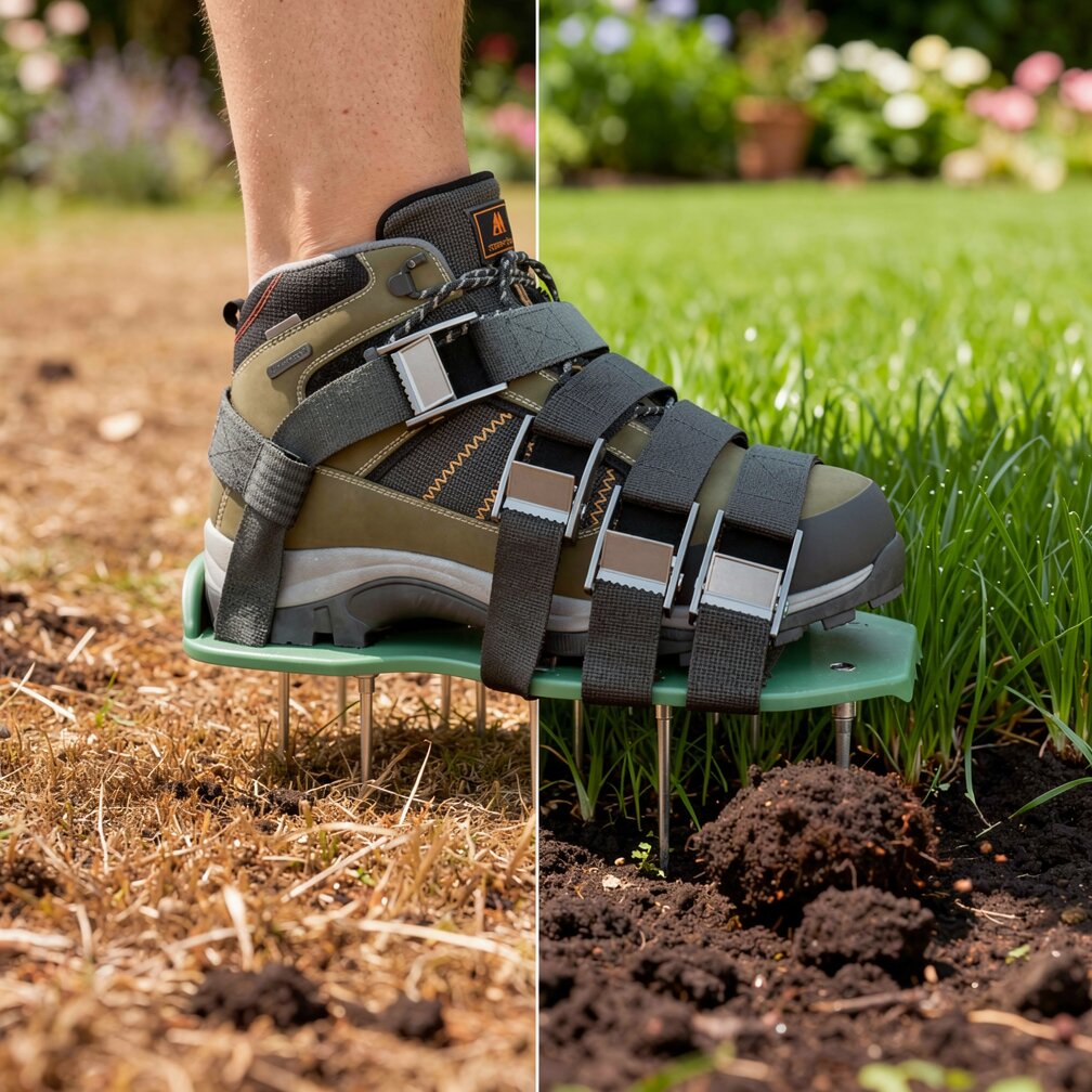 Grondbeluchterschoenen | Grond beluchten tijdens het lopen | Spike-harnasysteem | Groenstap