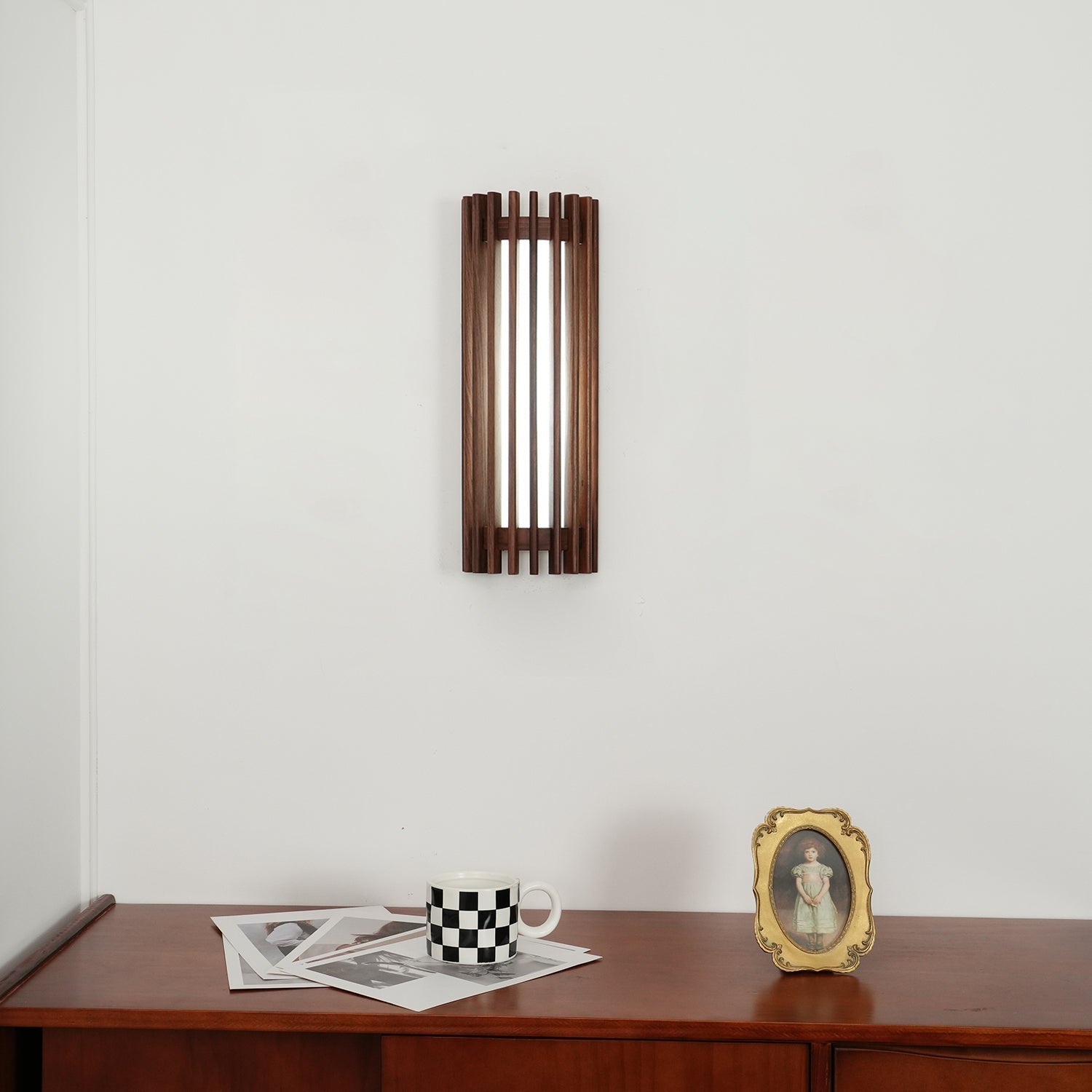 Neyra Wandlamp Binnen in Notenhout