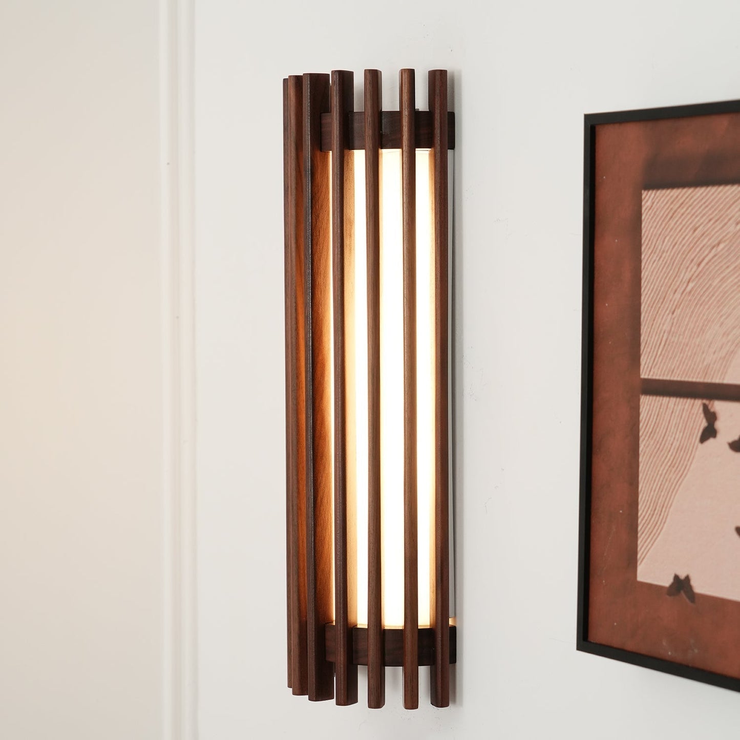Neyra Wandlamp Binnen in Notenhout