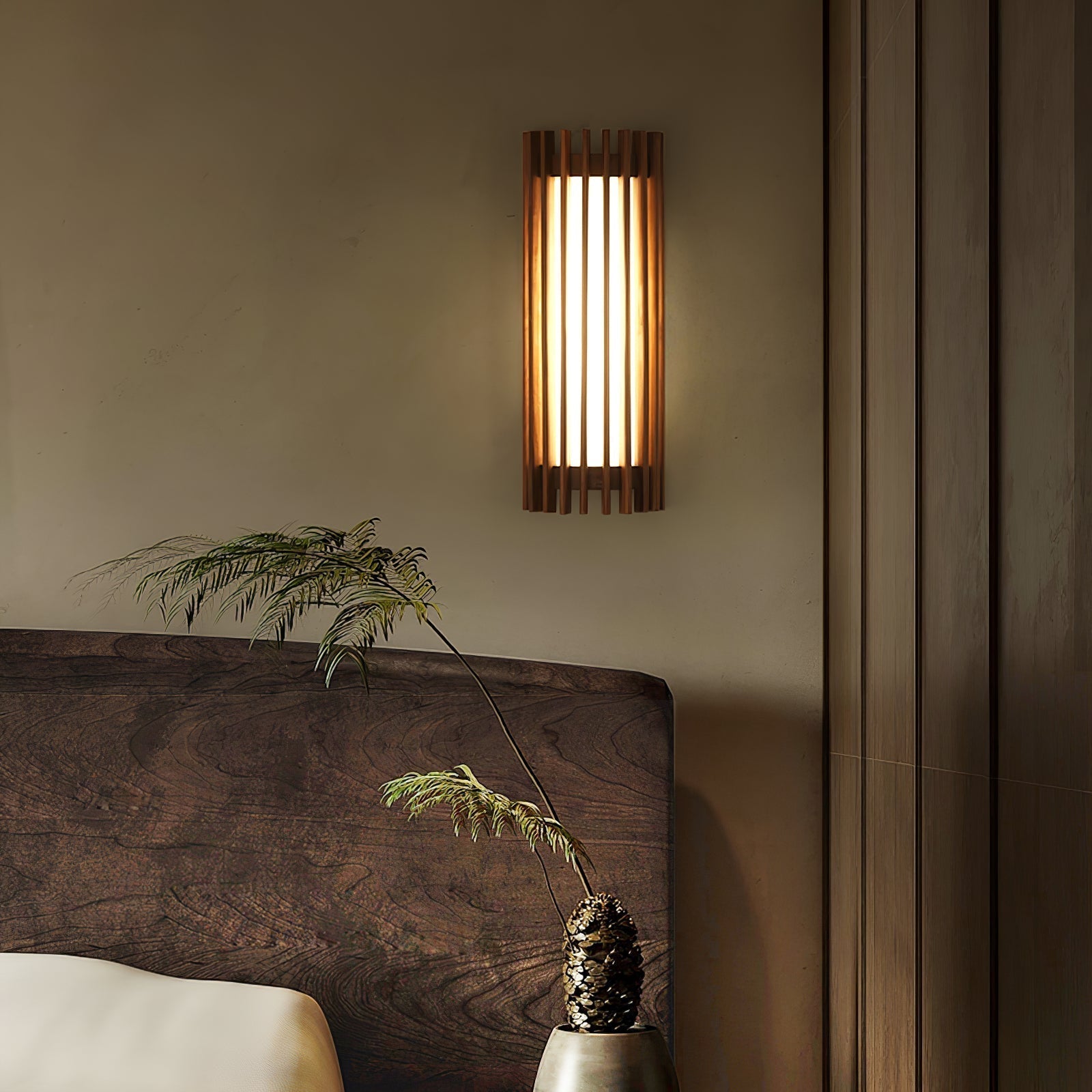Neyra Wandlamp Binnen in Notenhout
