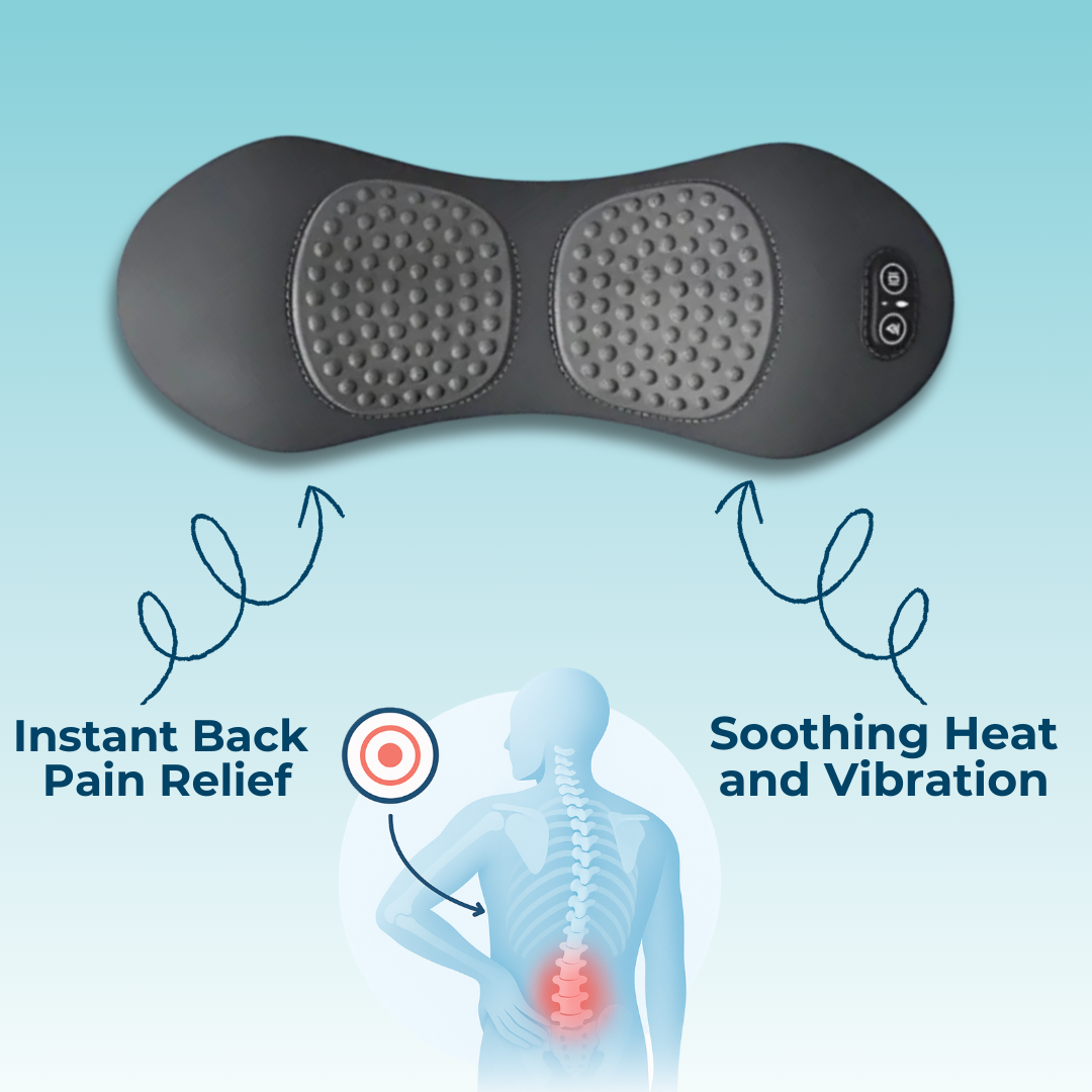 LuminaBack Drie-in-één Rugmassager met Warmte en Vibratie