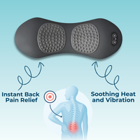 Skanto | Rugpijn Massagestoel met Warmte & Vibratie, Rugsteun voor Ischiasverlichting, Lumbale Pijn & Houdingscorrectie – 3-in-1 Thuistherapie
