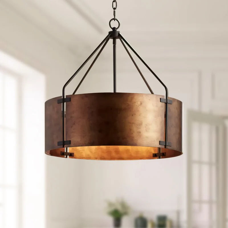 Ethan Retro Industrieel Bronzen Drum Hanglamp