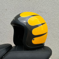 RetroRider | Stijlvolle Lage Profiel Motorhelm met DOT en ECE Goedkeuring