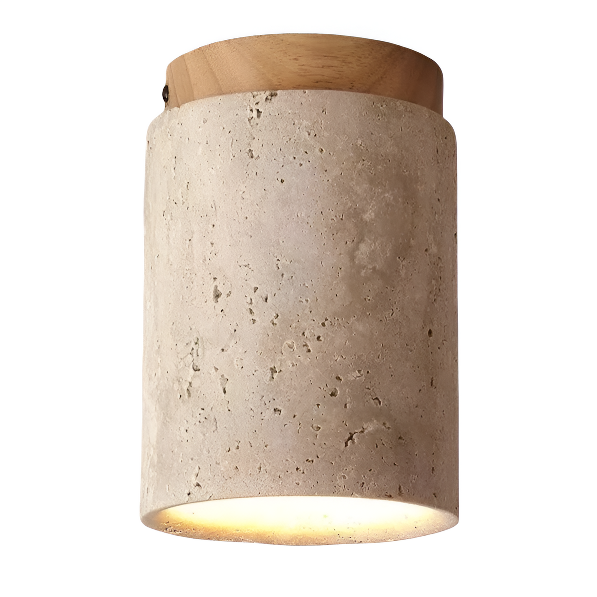 Orin Retro Travertine Flush Mount Plafondlamp