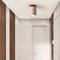 Orin Retro Travertine Flush Mount Plafondlamp