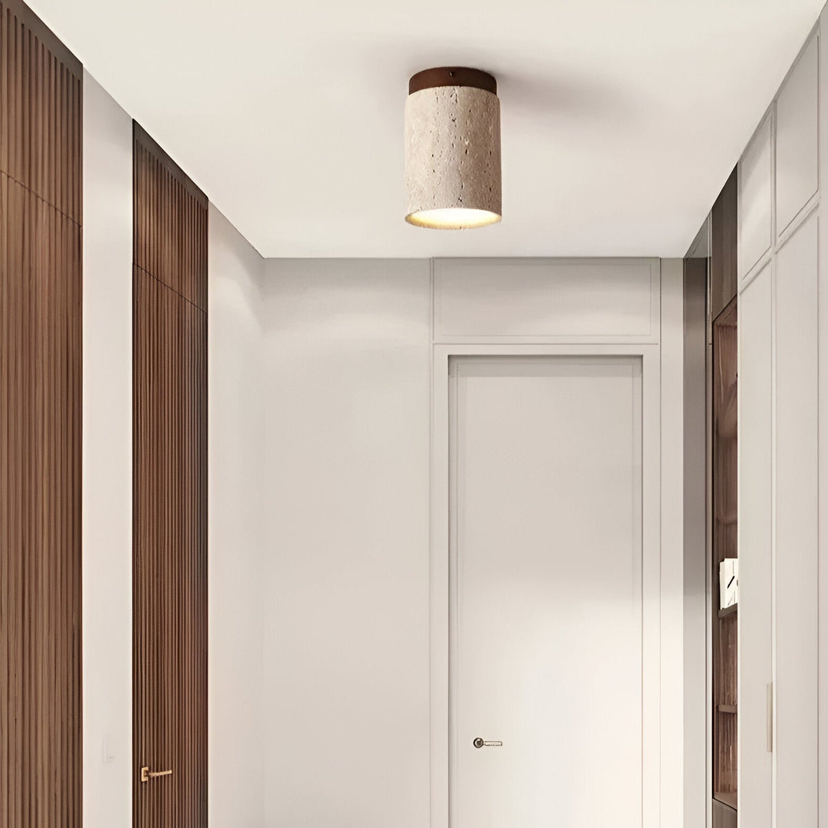 Orin Retro Travertine Flush Mount Plafondlamp