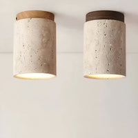 Orin Retro Travertine Flush Mount Plafondlamp