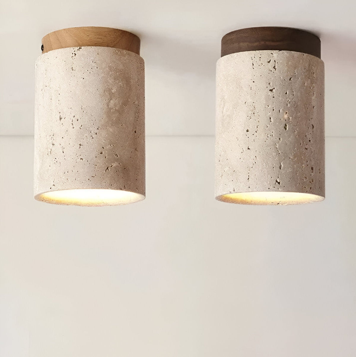 Orin Retro Travertine Flush Mount Plafondlamp