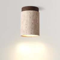 Orin Retro Travertine Flush Mount Plafondlamp