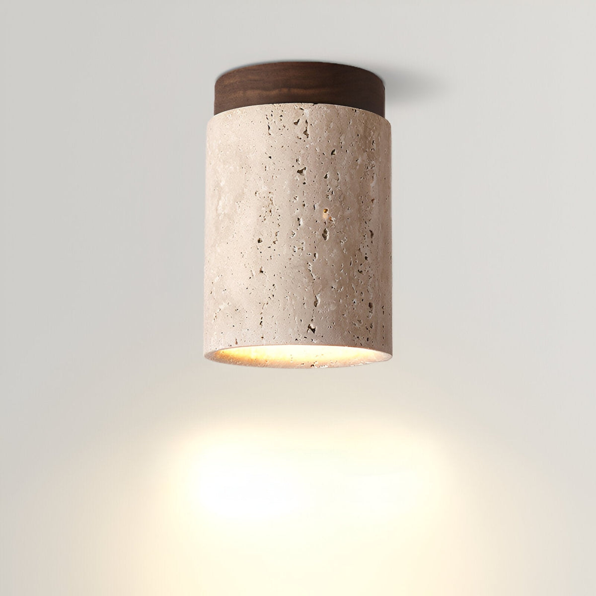 Orin Retro Travertine Flush Mount Plafondlamp