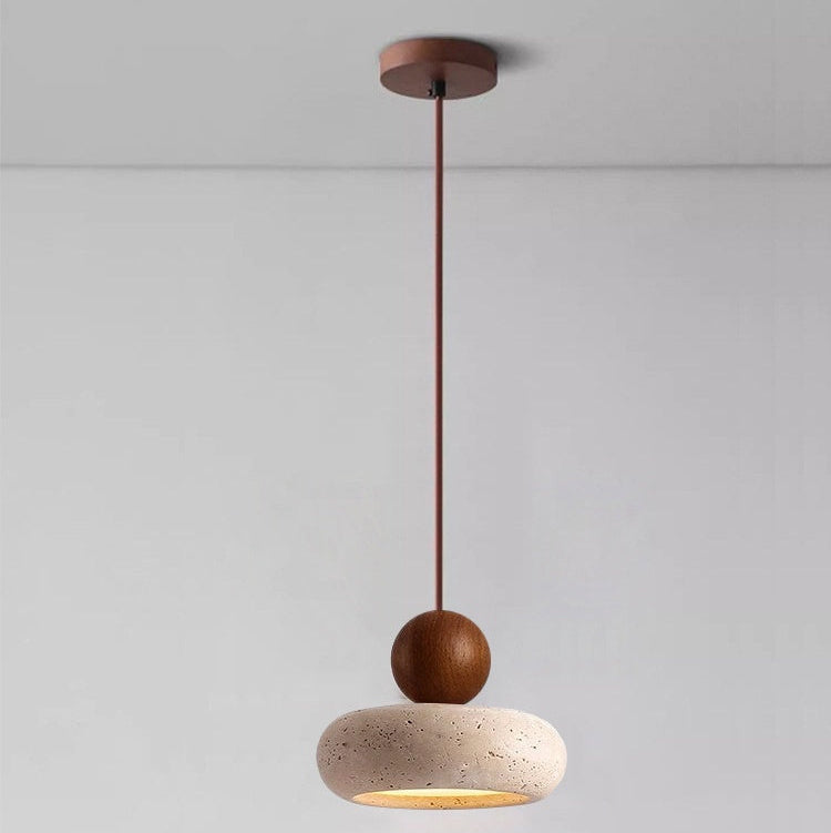 Retro Wabi-Sabi Travertine Hanglamp