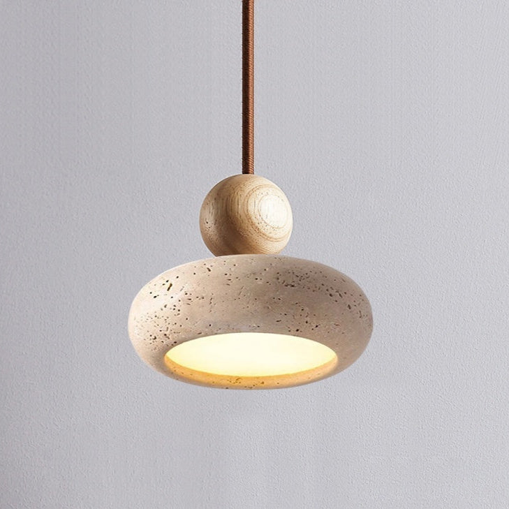 Retro Wabi-Sabi Travertine Hanglamp