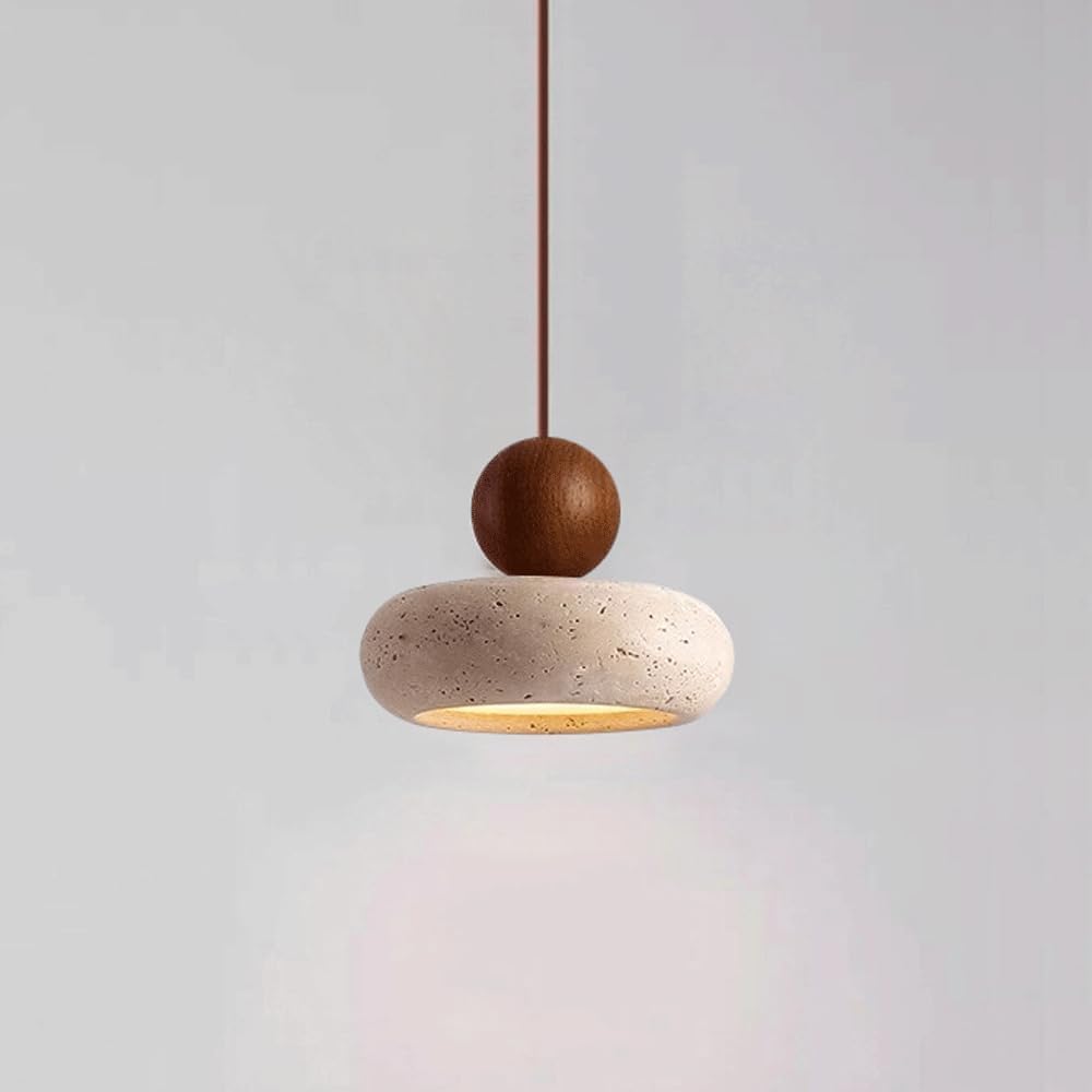 Retro Wabi-Sabi Travertine Hanglamp