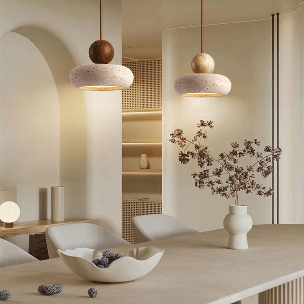 Retro Wabi-Sabi Travertine Hanglamp