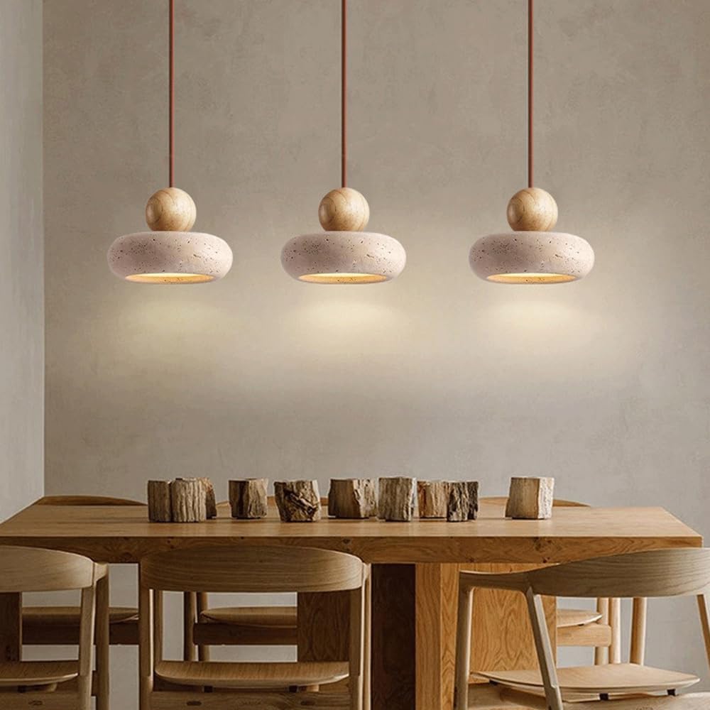 Retro Wabi-Sabi Travertine Hanglamp