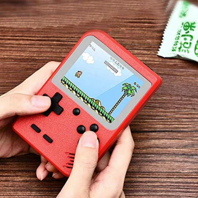 RetroPlay Draagbare Console – Draagbaar Spelapparaat met 400 Ingebouwde Klassieke Spellen voor Eindeloos Plezier