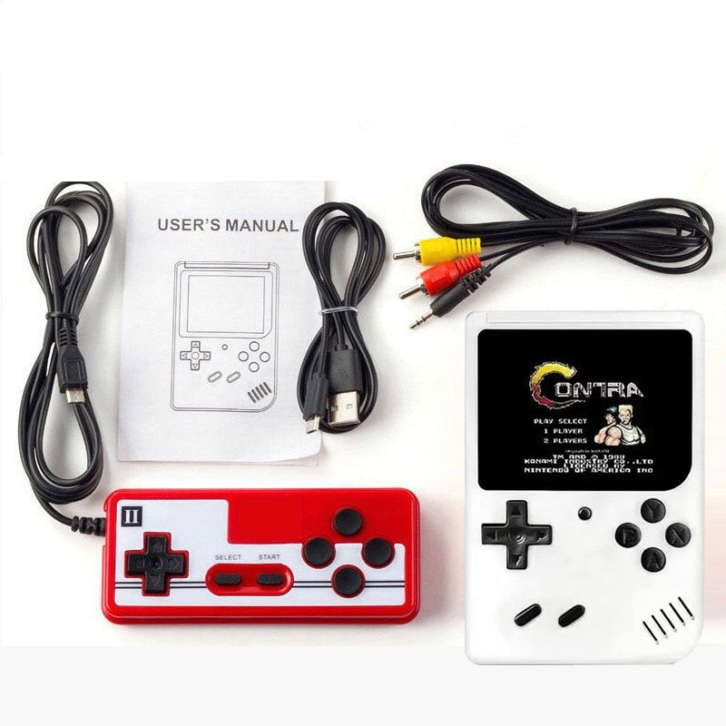 RetroPlay Draagbare Console – Draagbaar Spelapparaat met 400 Ingebouwde Klassieke Spellen voor Eindeloos Plezier