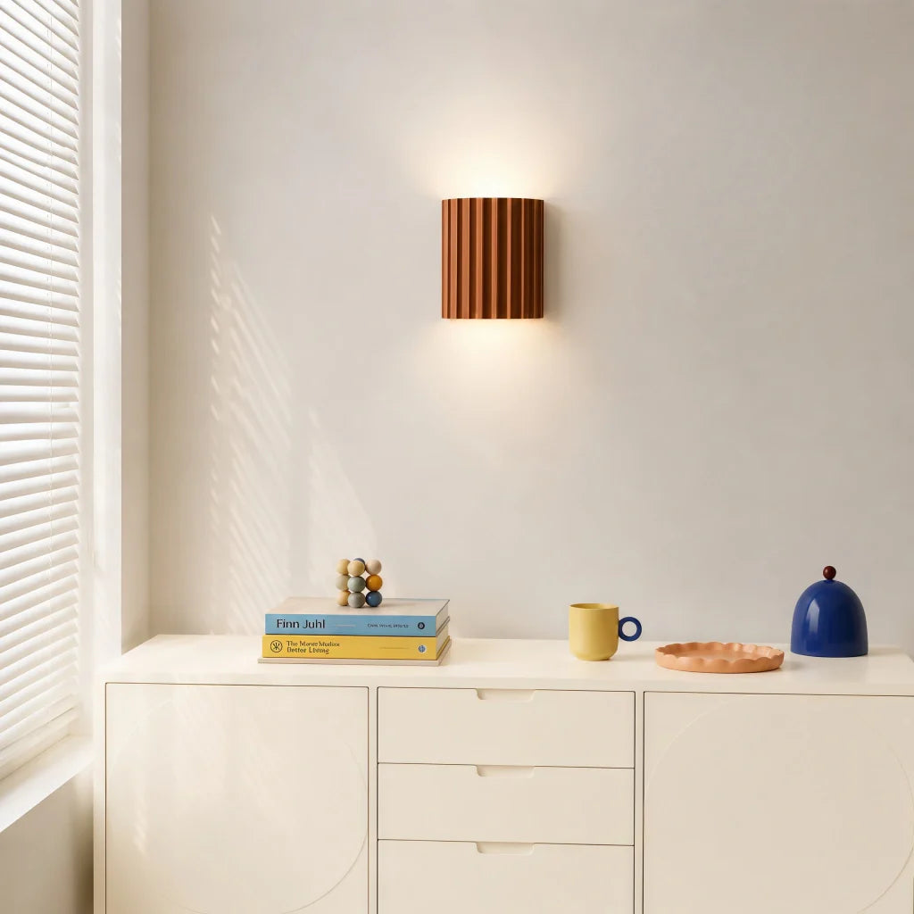 Rhea Hars Geribbelde Wandlamp