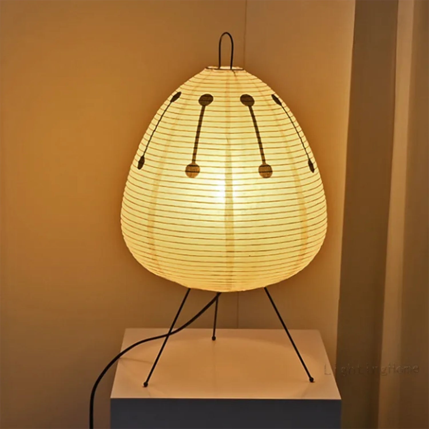 Sereni Lamp Rijstpapier Licht | Handgemaakte elegantie voor gezellige, minimalistische ruimtes