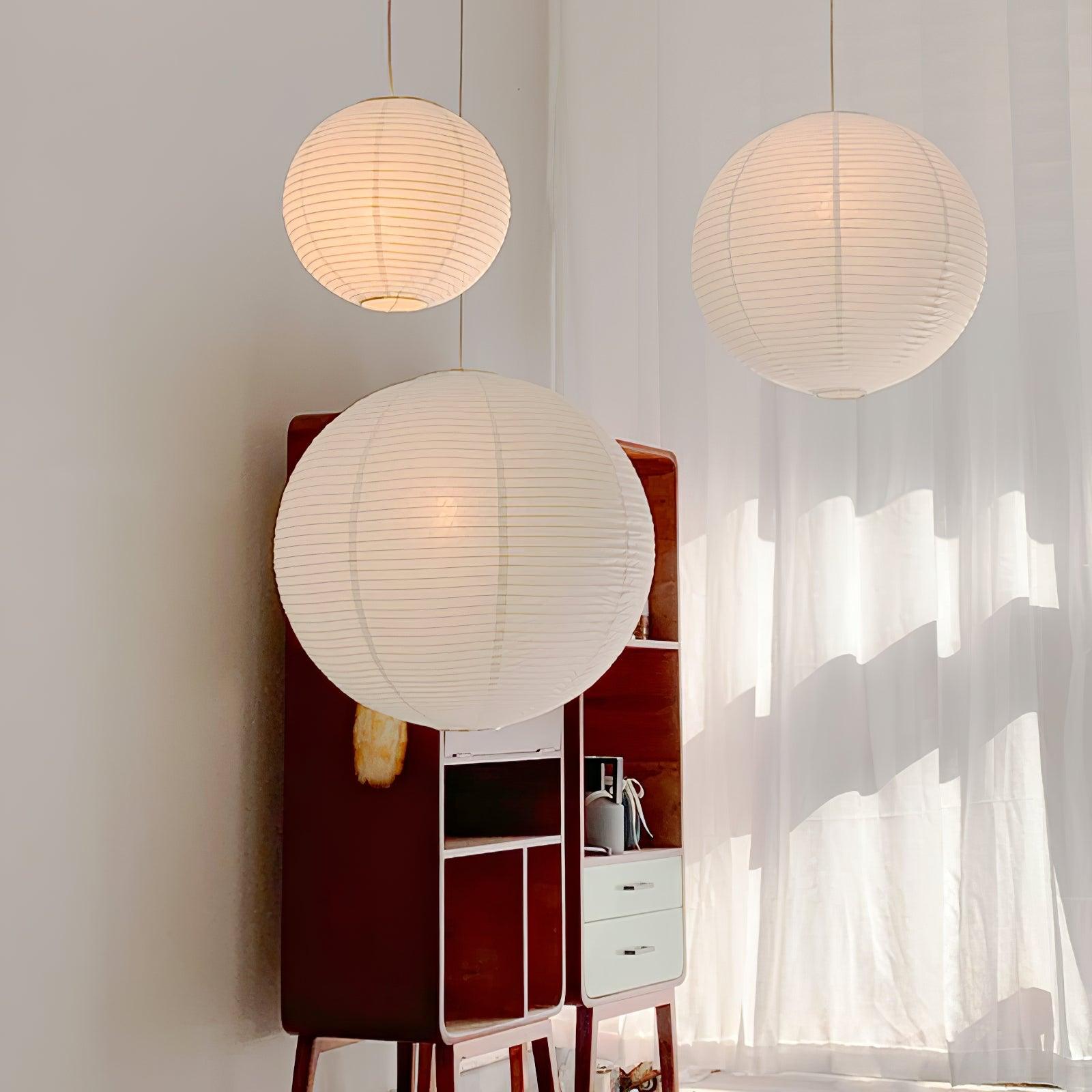 Lustra Hanglamp van Papier voor de Woonkamer