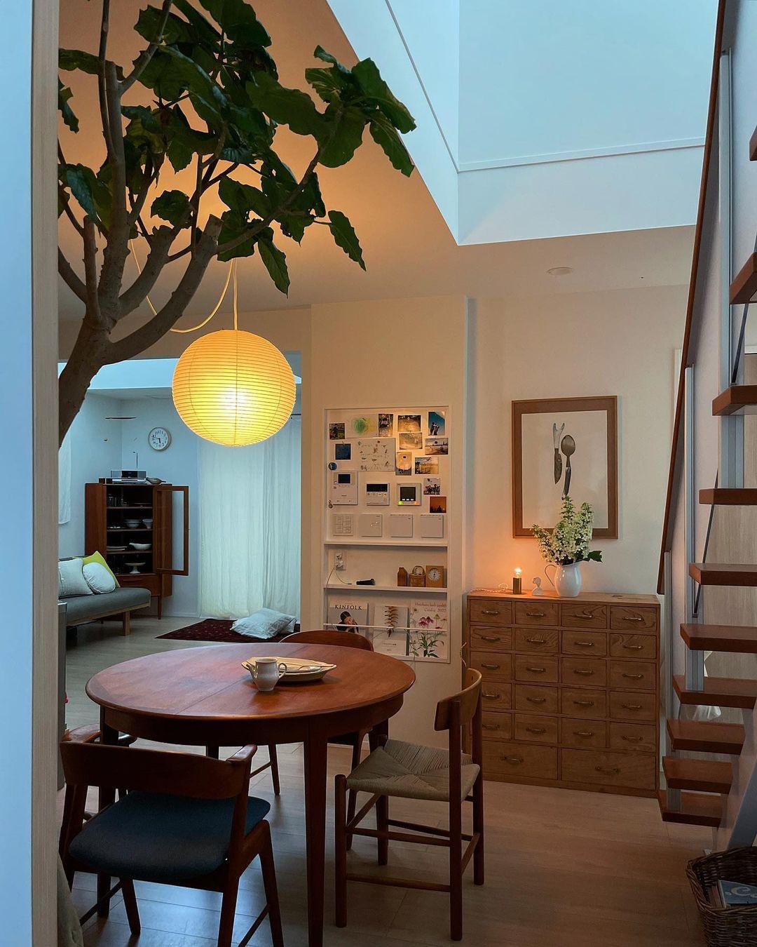 Lustra Hanglamp van Papier voor de Woonkamer