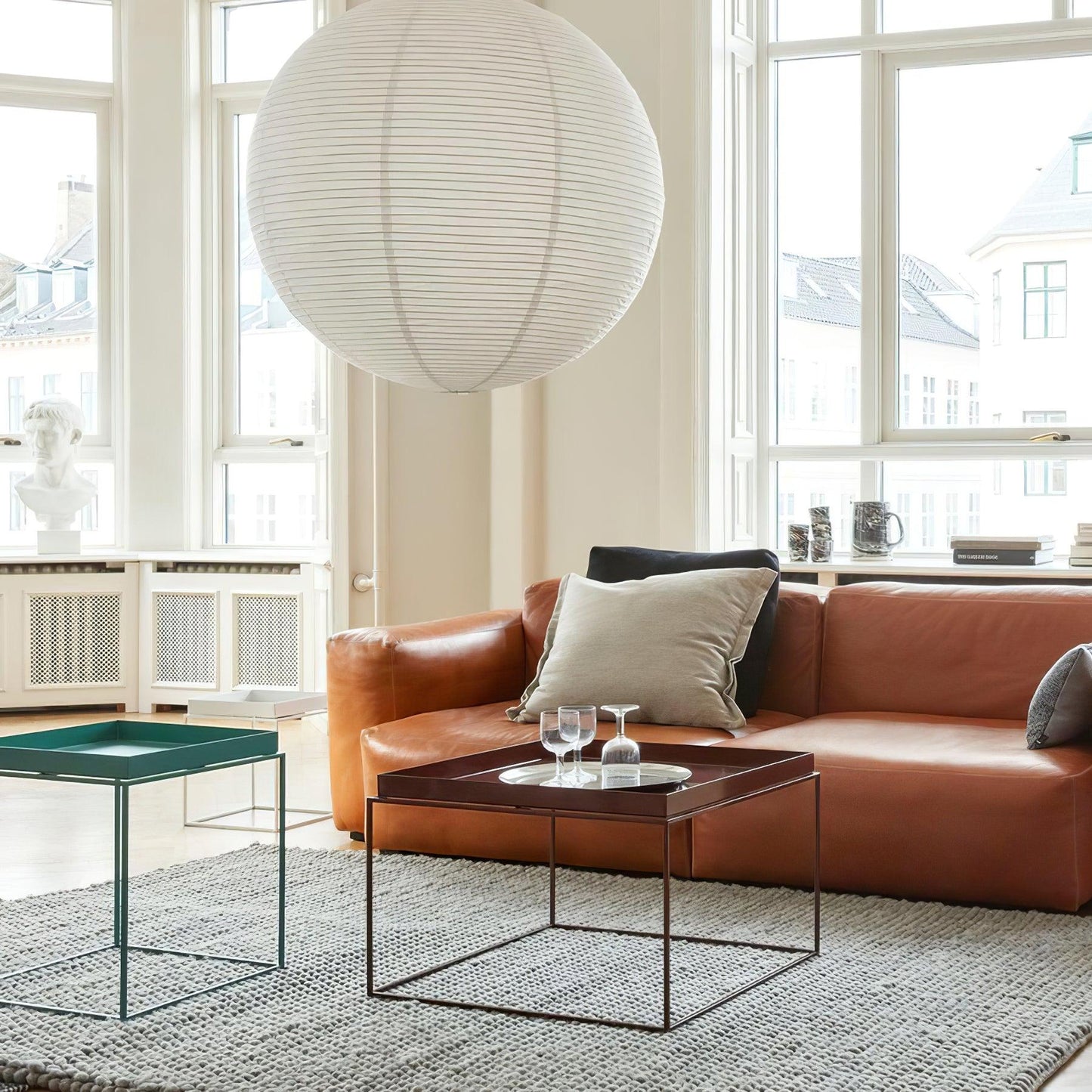 Lustra Hanglamp van Papier voor de Woonkamer