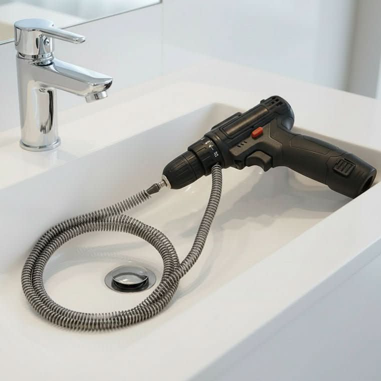 Afvoerreiniger voor sterke verstoppingen | Accuboormachine-opzetstuk | Voor afvoeren 20–80 mm | PipeBuster