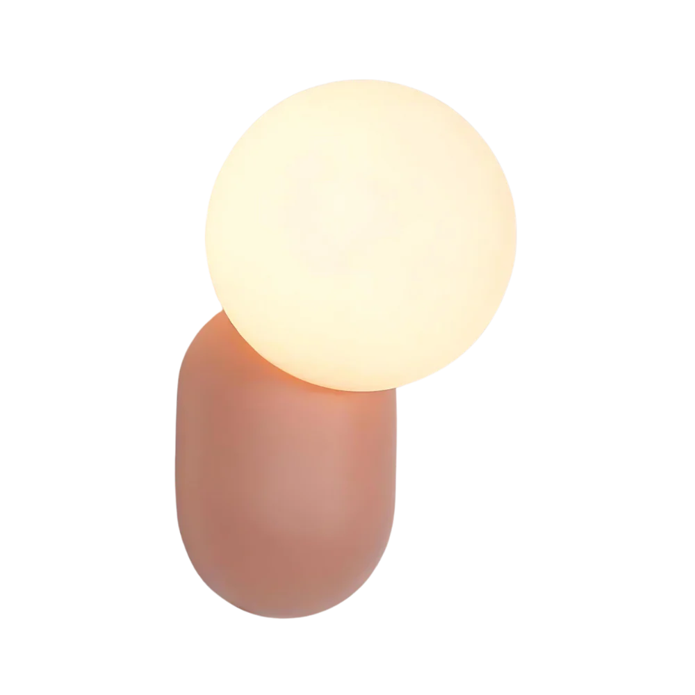 Luma Nordic Glass Orb Wandlamp