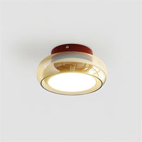 Retro Glazen Plafondlamp Vintage Interieur Lamp