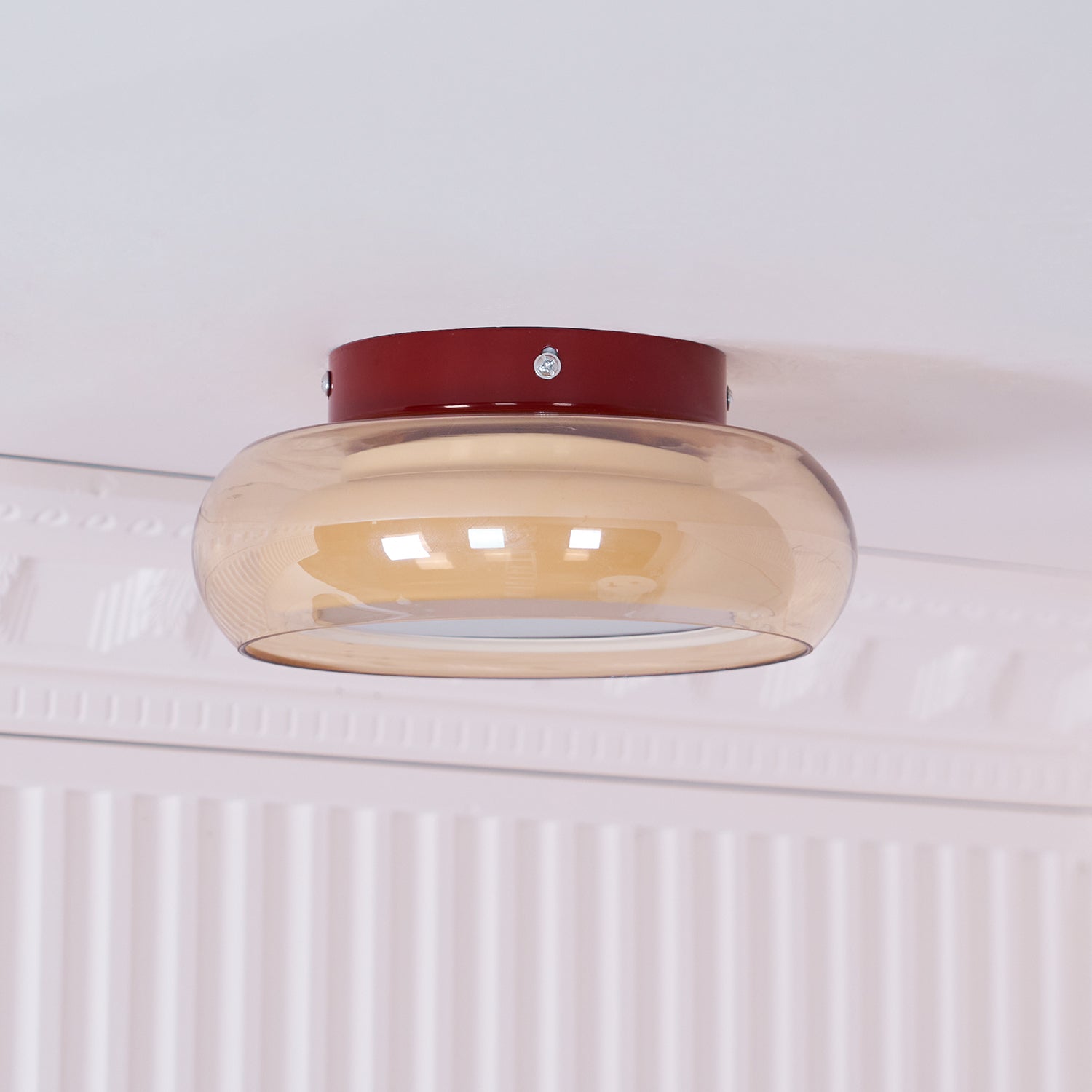 Juni Industriële Plafondlamp Glas