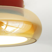 Retro Glazen Plafondlamp Vintage Interieur Lamp