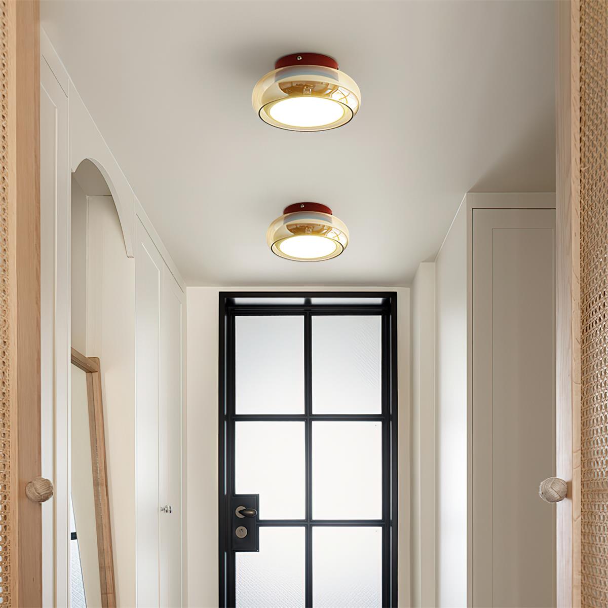 Juni Industriële Plafondlamp Glas