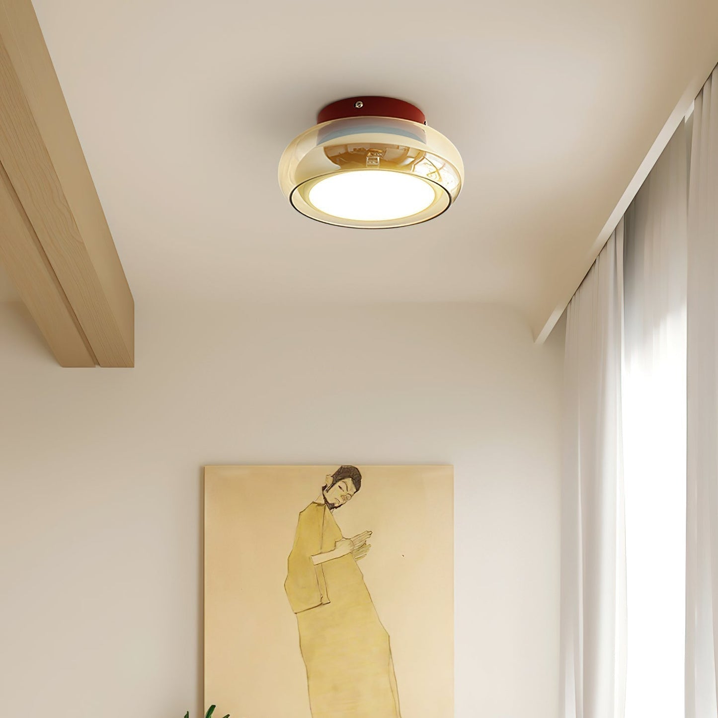 Juni Vintage Plafondlamp Glas